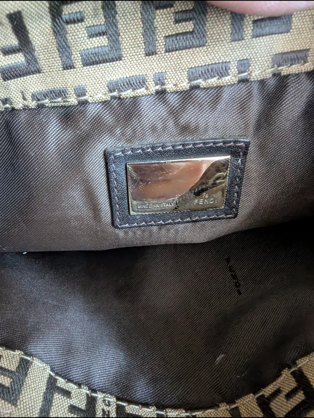 Fendi Zucchino Mamma Baguette Hobo Bag - Picture 8 of 13